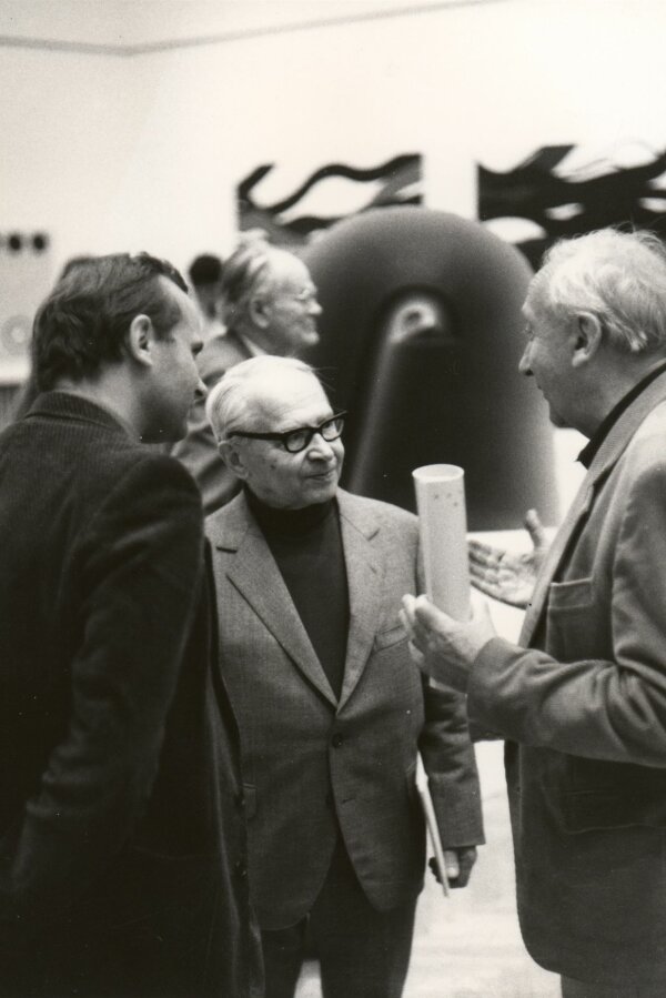 Václav Boštík, Dalibor Chatrný, v pozadí Emanuel Ranný